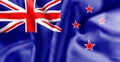 New Zealand Flag Rippled