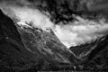 New Zealand Gertrude Valley Lookout the road from Te Anau to Milford Sound Royalty Free Stock Photo