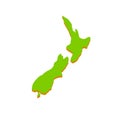 New Zealand. Green Island in Polynesia. Geography and place to travel