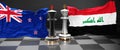 New Zealand Iraq summit, fight or a stand off between those two countries that aims at solving political issues, symbolized by a