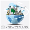 New Zealand Landmark Global Travel And Journey Infographic