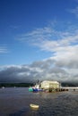 New Zealand: Mangonui fishing boat wharf Royalty Free Stock Photo