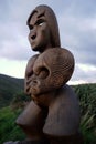 New Zealand: Maori carving of woman ancestor