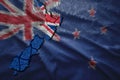 New Zealand Map Royalty Free Stock Photo