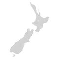 New Zealand map from pattern of black slanted parallel lines. Vector illustration Royalty Free Stock Photo