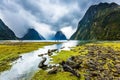 New Zealand. Milford Sound fjord Royalty Free Stock Photo