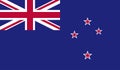 New Zealand National Country Flag Official Sign Symbol Illustration Royalty Free Stock Photo