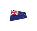 New Zealand national flag country emblem state symbol Royalty Free Stock Photo