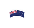 New Zealand national flag country emblem state symbol Royalty Free Stock Photo