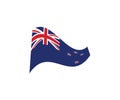 New Zealand national flag country emblem state symbol Royalty Free Stock Photo