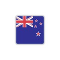 New Zealand national flag flat icon