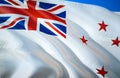 New Zealand Naval ensign flag. 3D Waving flag design. The national symbol of New Zealand Naval ensign, 3D rendering. New Zealand