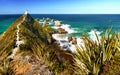 New Zealand, Nuget Point Lighthouse Royalty Free Stock Photo