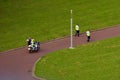 New Zealand police officers patrolling in Auckland New Zealand