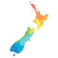 New Zealand political map of administrative divisions