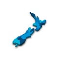 New Zealand political map of administrative divisions