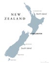 New Zealand political map