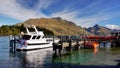 New Zealand, Queenstown Port, Wakatipu Lake Mountains Royalty Free Stock Photo