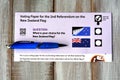 New Zealand referendum voting paper.