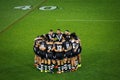 New Zealand rugby team Kiwis circled in at a field