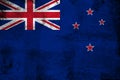 New zealand rusty and grunge flag illustration