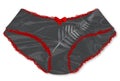 New Zealand Silk Undies In Black over White