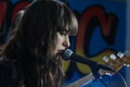 Kimbra films a session in Brooklyn, New York