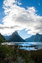 New Zealand South Island, Mitre Peak Milford Sound Fiordland Royalty Free Stock Photo