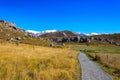 New Zealand summer landscape Castle Hill, Arthur`s Pass National Park, South Island, New Zealand