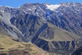 NEW ZEALAND 16TH APRIL 2014; Top view South Island, New Zealand Royalty Free Stock Photo