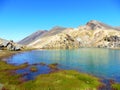 New zealand tongariro crossing national park emerald lakes volcano Royalty Free Stock Photo