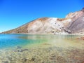 New zealand tongariro crossing national park emerald lakes volcano Royalty Free Stock Photo