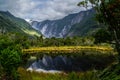 Franz Josef Glacier landscape view, New Zealand Royalty Free Stock Photo