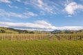 New Zealand vineyard landscape in early spring Royalty Free Stock Photo