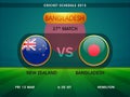 New Zealand vs Bangladesh, Cricket match schedule.