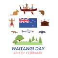 New Zealand Waitangi Day on the 6th of February.