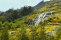 New Zealand Waterfalls near Homer Tunnel