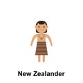 New Zealander, man cartoon icon. Element of People around the world color icon. Premium quality graphic design icon. Signs and Royalty Free Stock Photo