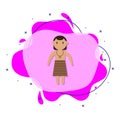 New zealander, man cartoon liquid bacdge icon. Simple color vector of people around the world icons for ui and ux, website or