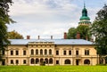 New Zywiec Castle, main south-western wing of Habsburgs Palace in Zywiec old town city center in Silesia, Poland