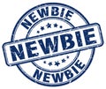 newbie blue stamp