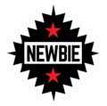 NEWBIE stamp on white
