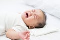 Newborn Asian baby crying Royalty Free Stock Photo