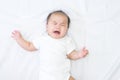 Newborn Asian baby crying Royalty Free Stock Photo