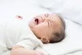 Newborn Asian baby crying Royalty Free Stock Photo