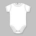 Newborn baby bodysuit template