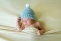 Newborn baby boy sleeping