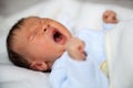 Newborn baby crying Royalty Free Stock Photo