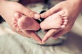 Newborn baby feet Royalty Free Stock Photo