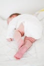Newborn baby feet and fingers Royalty Free Stock Photo